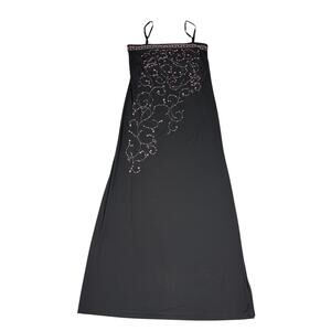 Blushe Impressions Womens Size 16 Black Embroidered Dress